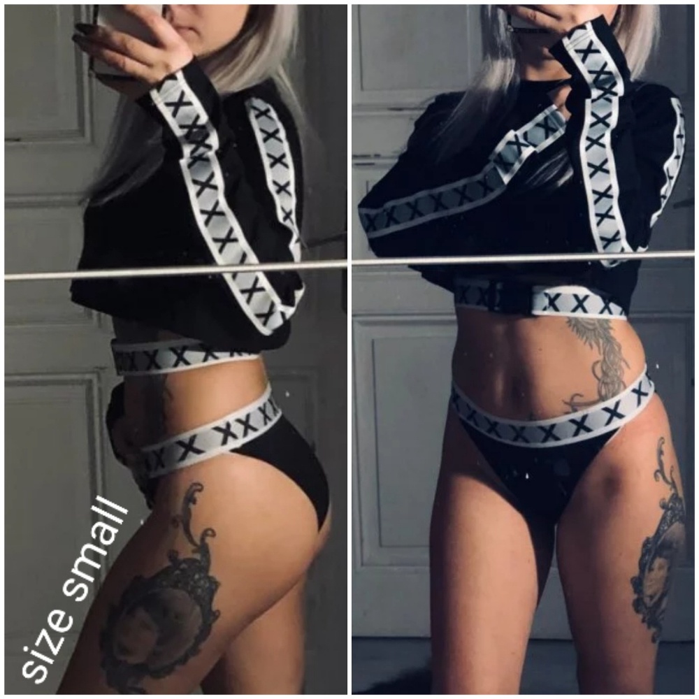 HP🎉1 LEFT - Sexy 3 pc Crop Top Set - Picture 4 of 7